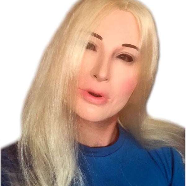 Blond Lady Doll Mask