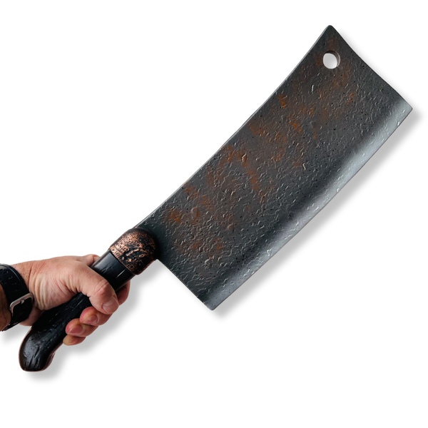 Realistic Vintage Meat Cleaver Movie Prop