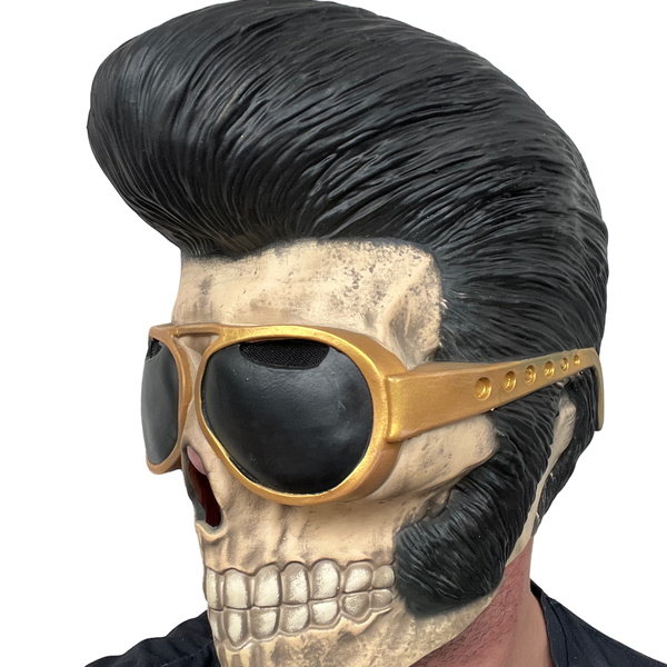 Rubber Johnnies latex daed elvis mask