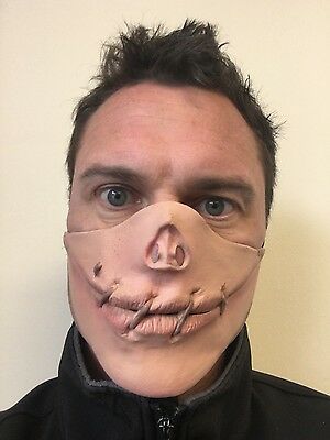 Speak No Evil Stitched Mouth Half Mask.