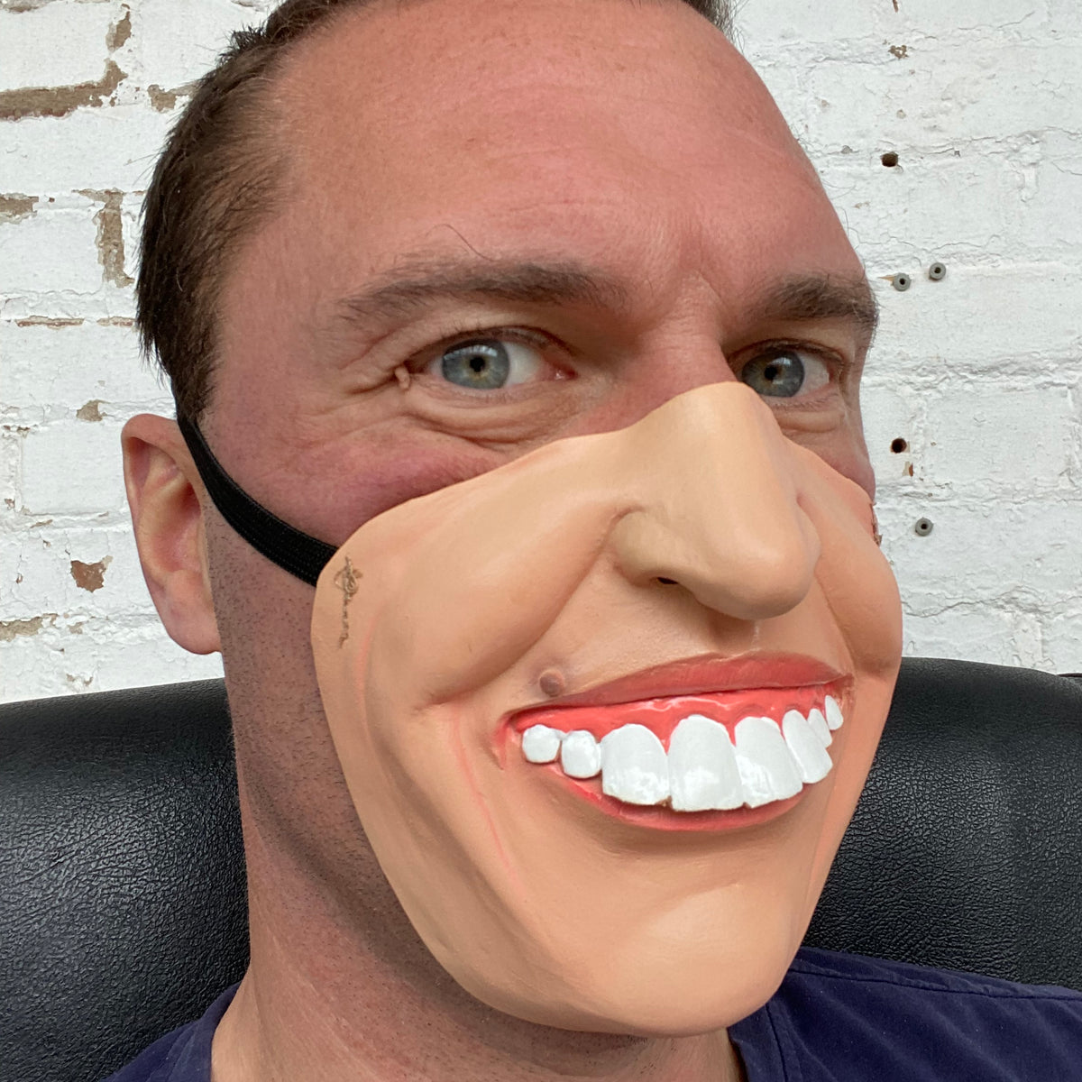 Ken Dodd Big Teeth Half Face Mask
