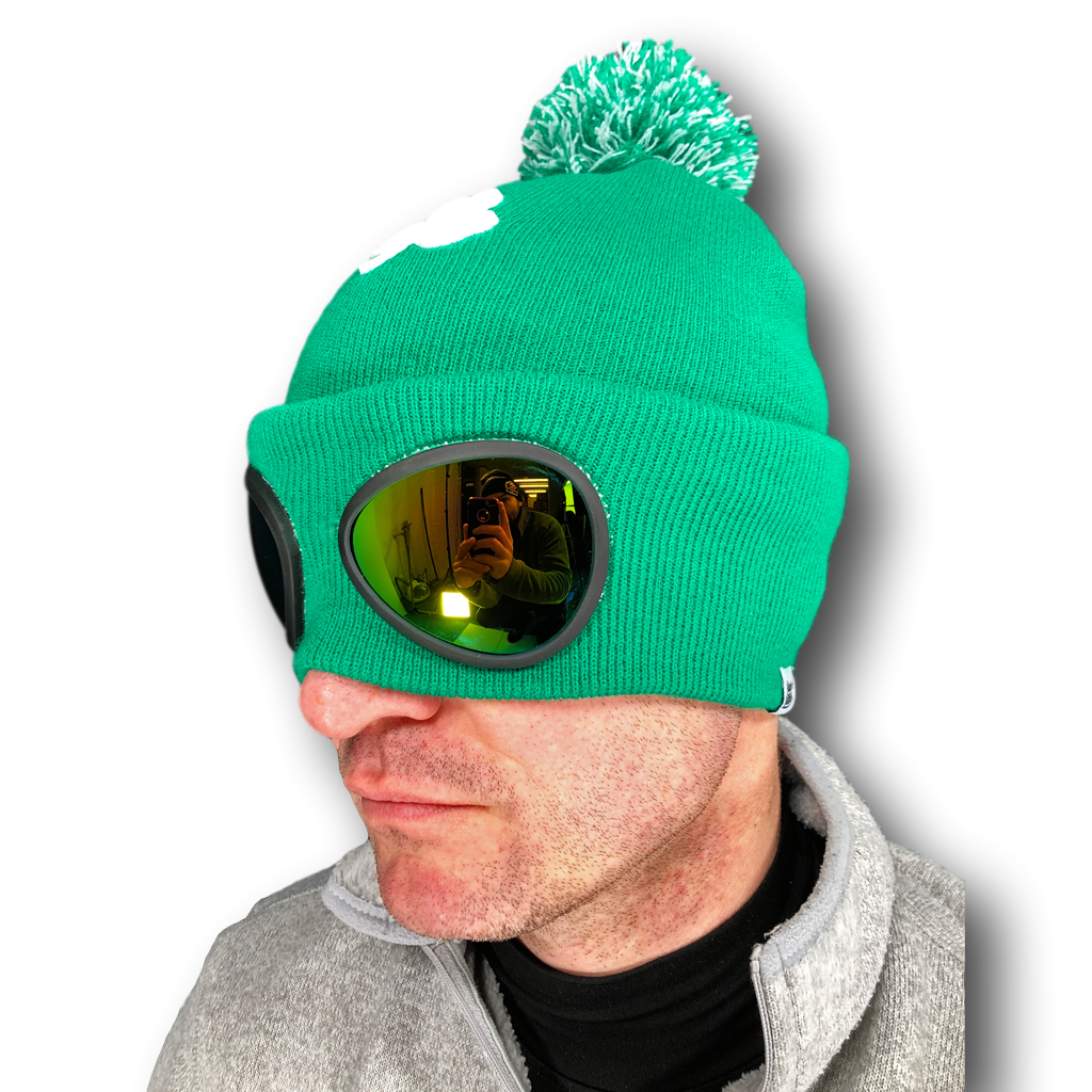St Patrick`s Day Ireland Green Beanie Goggle Hat