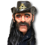 Latex Mask of Lemmy from Motorhead.