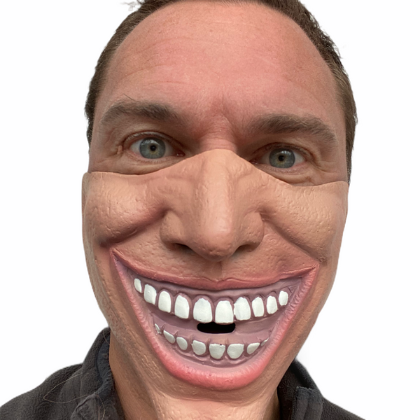 Half Face Joker Villain Mask