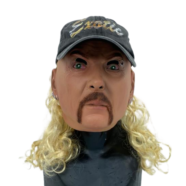 Joe Exotic Mask with Baseball Cap & Mullet Hair