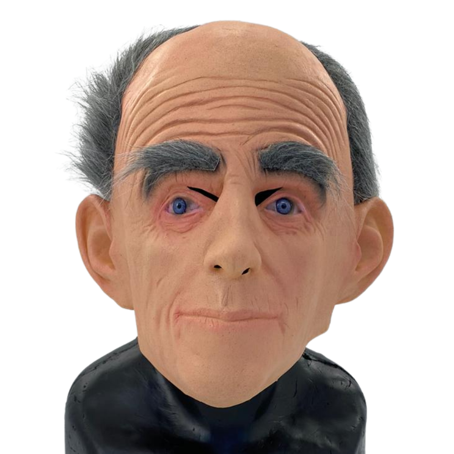 Old Grey Haired Man Latex Mask.