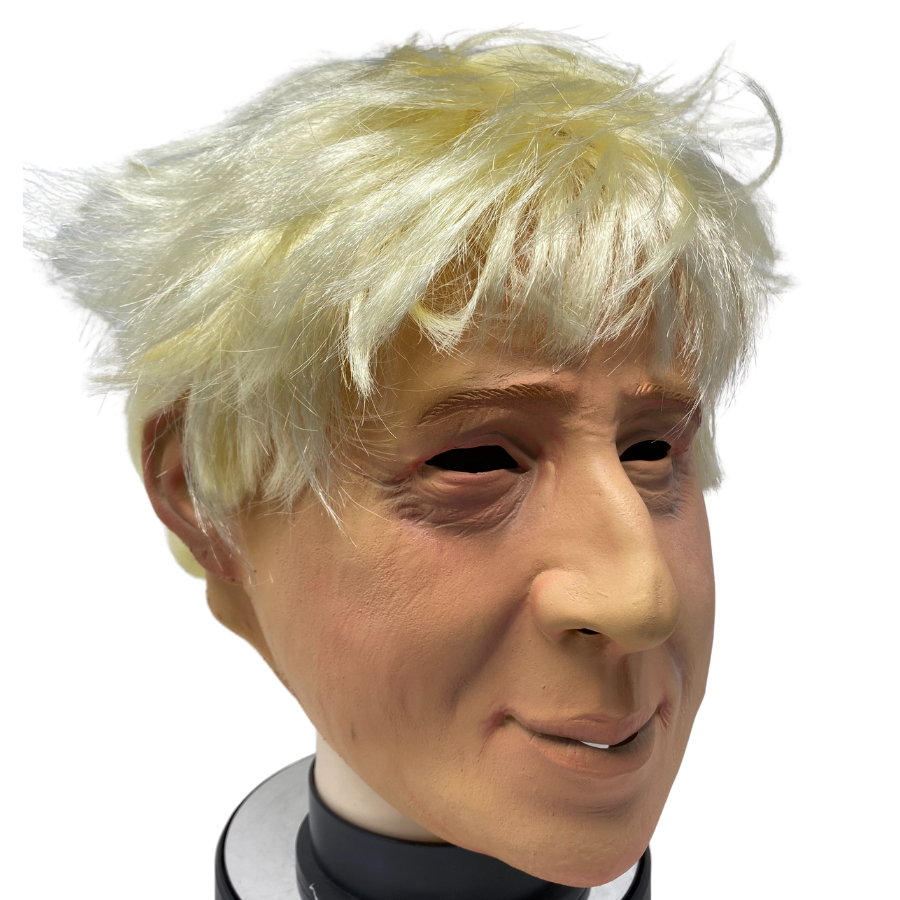 Full Head Latex Mask of Boris Johnson with real hair