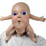 mutated creepy baby latex mask.