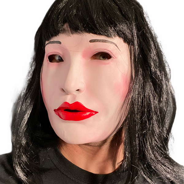 White Female 'DEMI' Lady Doll Mask
