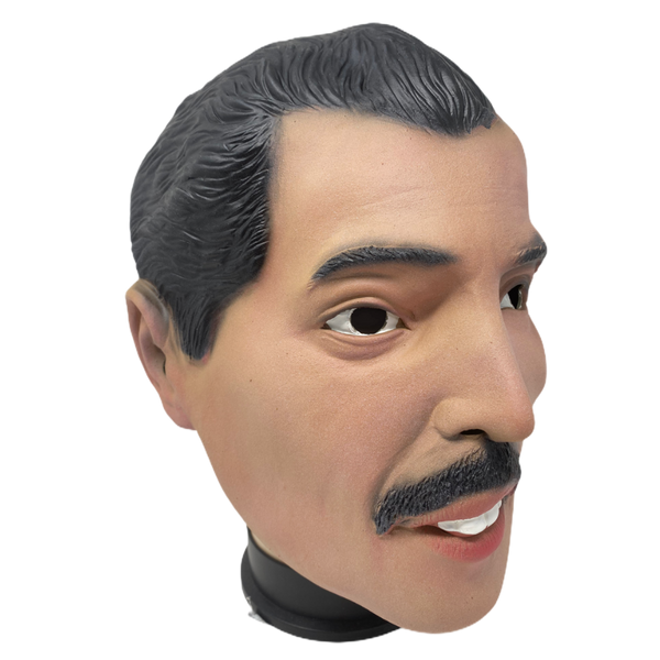 full head latex mask of freddie mercury