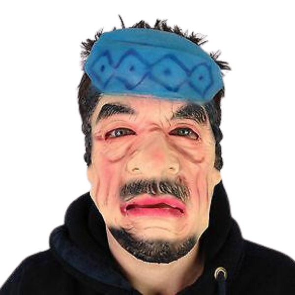 Latex face mask of Colonel Gaddafi