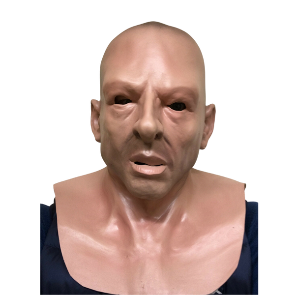 Full Head Latex Mask of White Male.