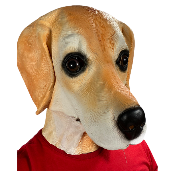 Golden Labrador Latex Mask.
