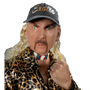 Joe exotic Tiger Man Latex Mask With Baseball cap with Attached Blonde Hair.