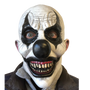 Black And White Killer Clown Latex Full head Mask.
