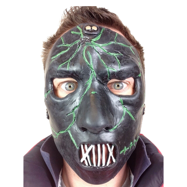 paul slipknot green and black mask
