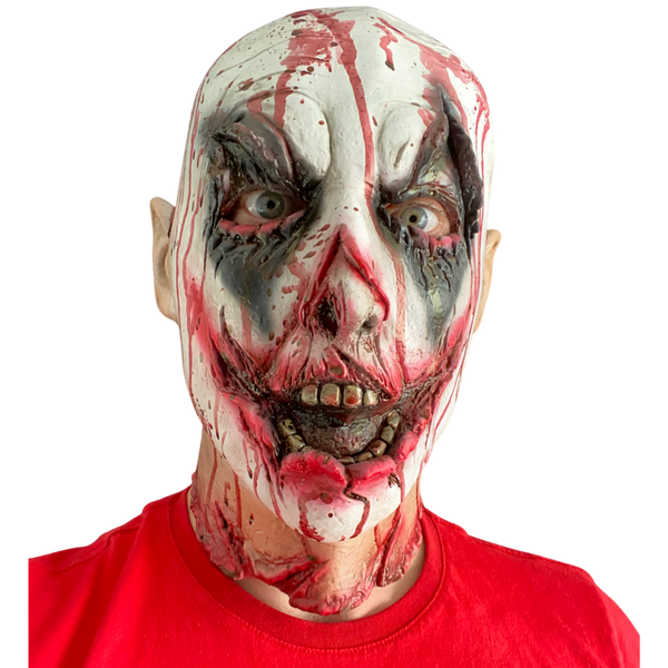 Melted Zombie Clown Latex Mask.