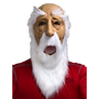 old man latex mask with white beard.