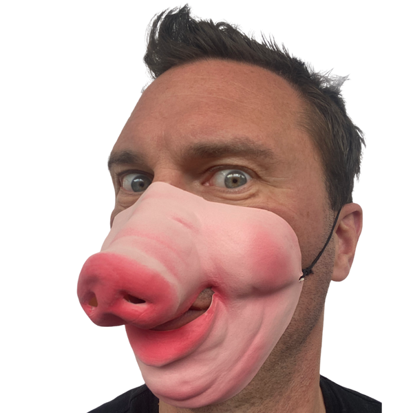 Half Face Latex mask of Pig.