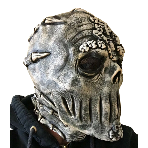 Crows Skeleton SKull Full Head Latex Mask.