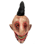 Horror Latex Mask With Mohawk. Stitched Eyes.