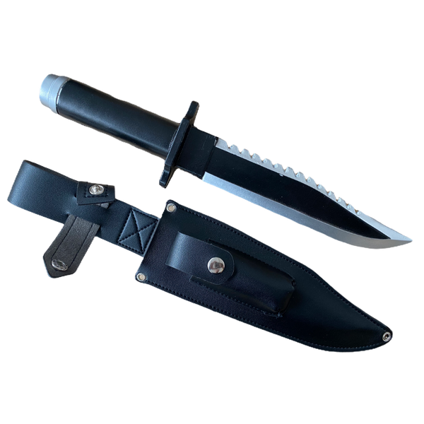 PU Foam Survival Knife with Faux Leather Sheath.
