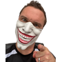 Half Face White Joker Mask.