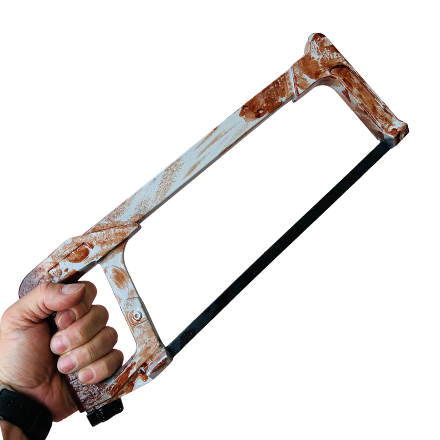 Bloody Hacksaw Movie Prop