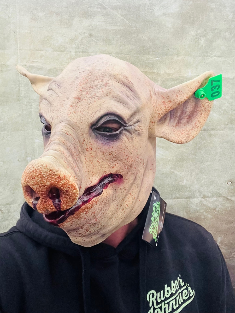 Masque de cochon coupé en sang