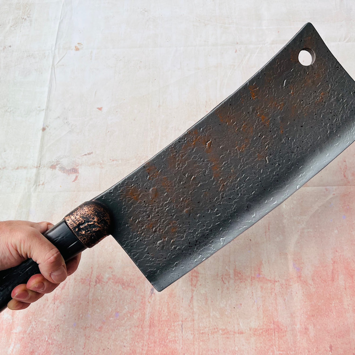 Rubber Johnnies full size vintage Meat Cleaver