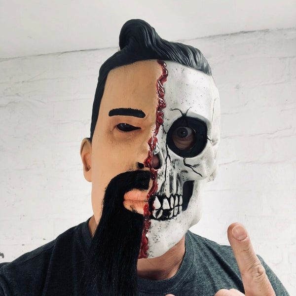 Half Man Half Skull Mask.