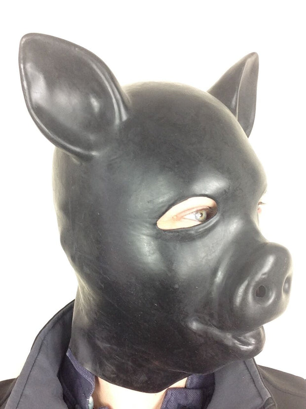 Black Pig Fetish Mask
