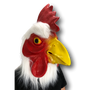 Furry Chicken/Rooster Full Head Latex Mask.