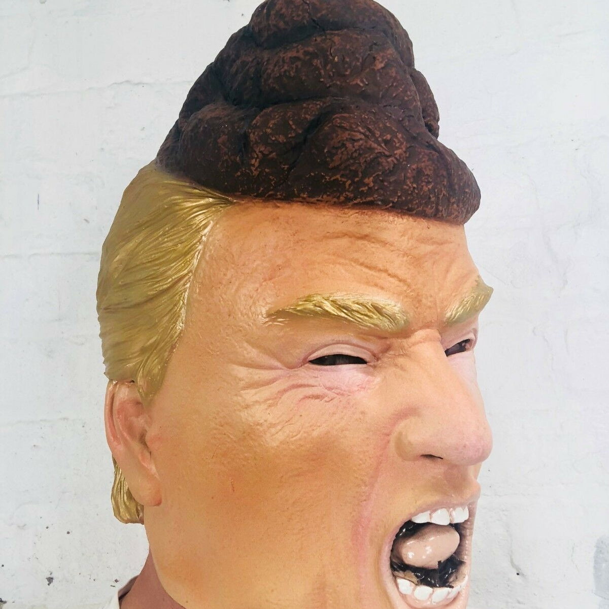 Masque de tête de caca de Donald Trump