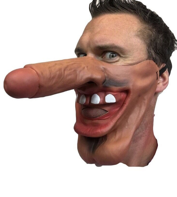 Big Lad Brown Dick Nose Mask