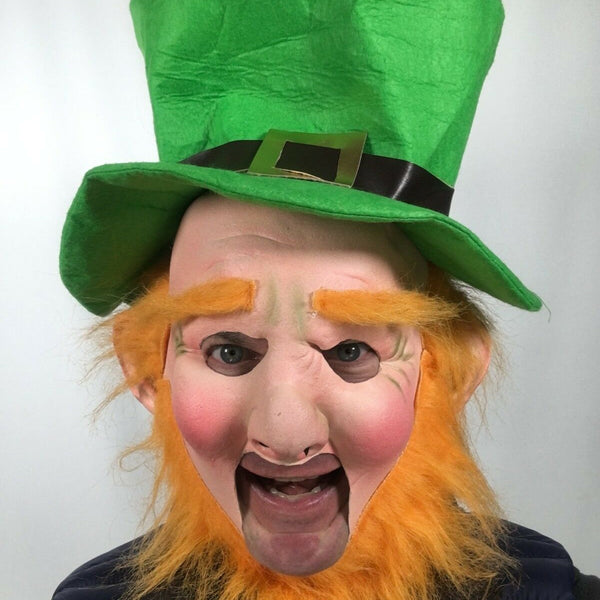 Leprechaun Open Mouth Mask with Hat.