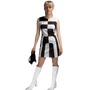 Black and White 60s Dress. Costume.