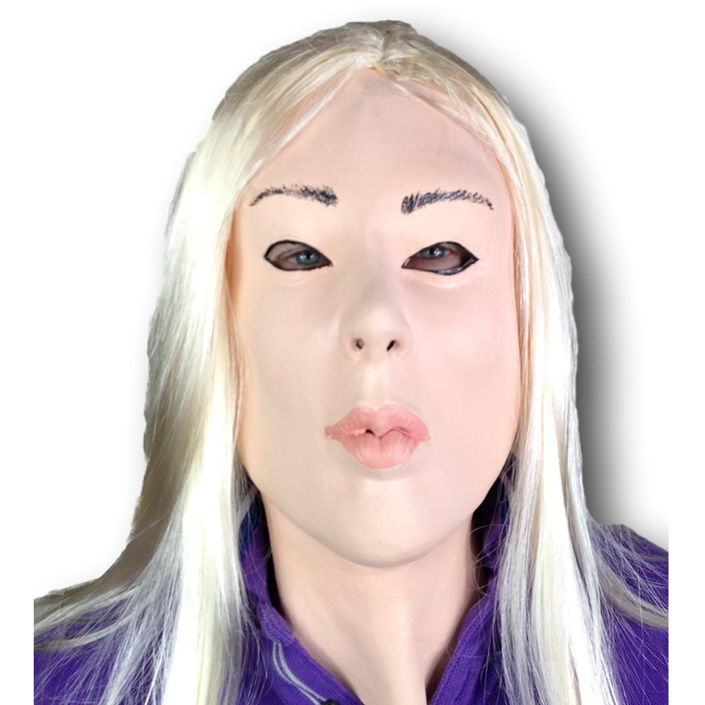 Blond Lady Doll Mask