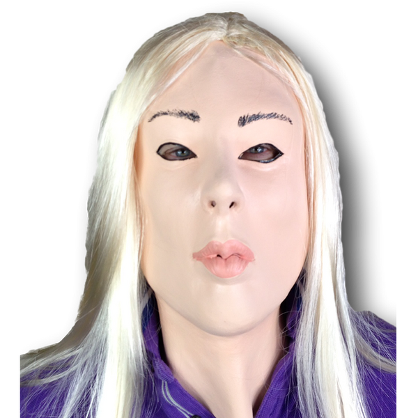 Masque Latex Demi-Visage Kiss Rubber Johnnies - Grand Nez Pour Déguisement Halloween Et Fêtes