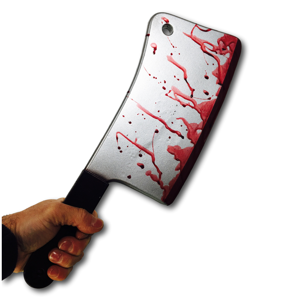 Realistic Large Bloody Meat Cleaver