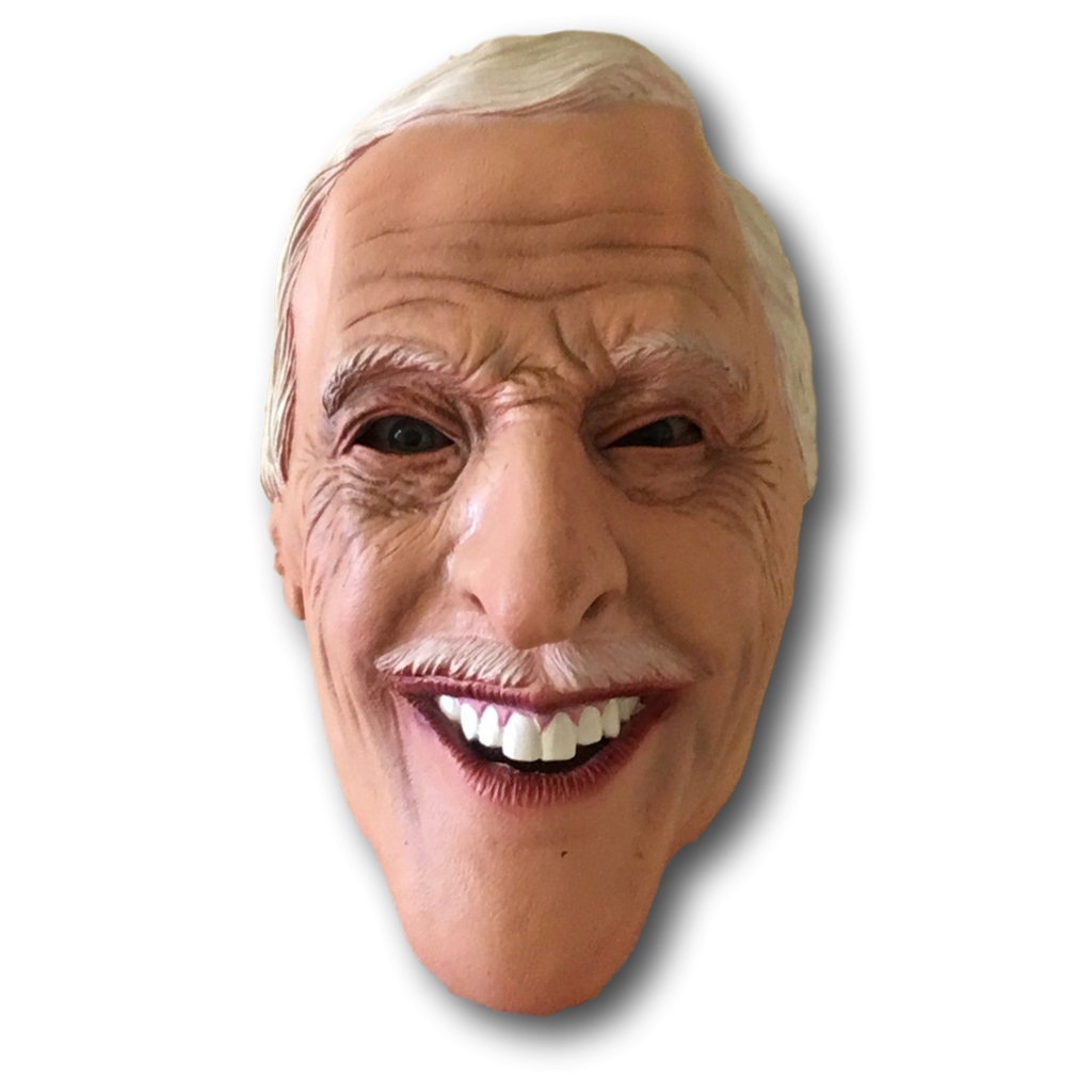 Full head latex mask of Bruce Brucie Forsythe. TV personality. 