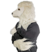 White Poodle Mask with Gloves (Fursuit)