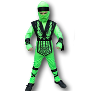 Neon Green Ninja Costume. 3 Sizes.
