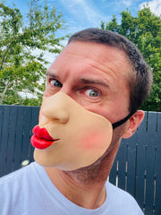 Jagger Lips Half Mask