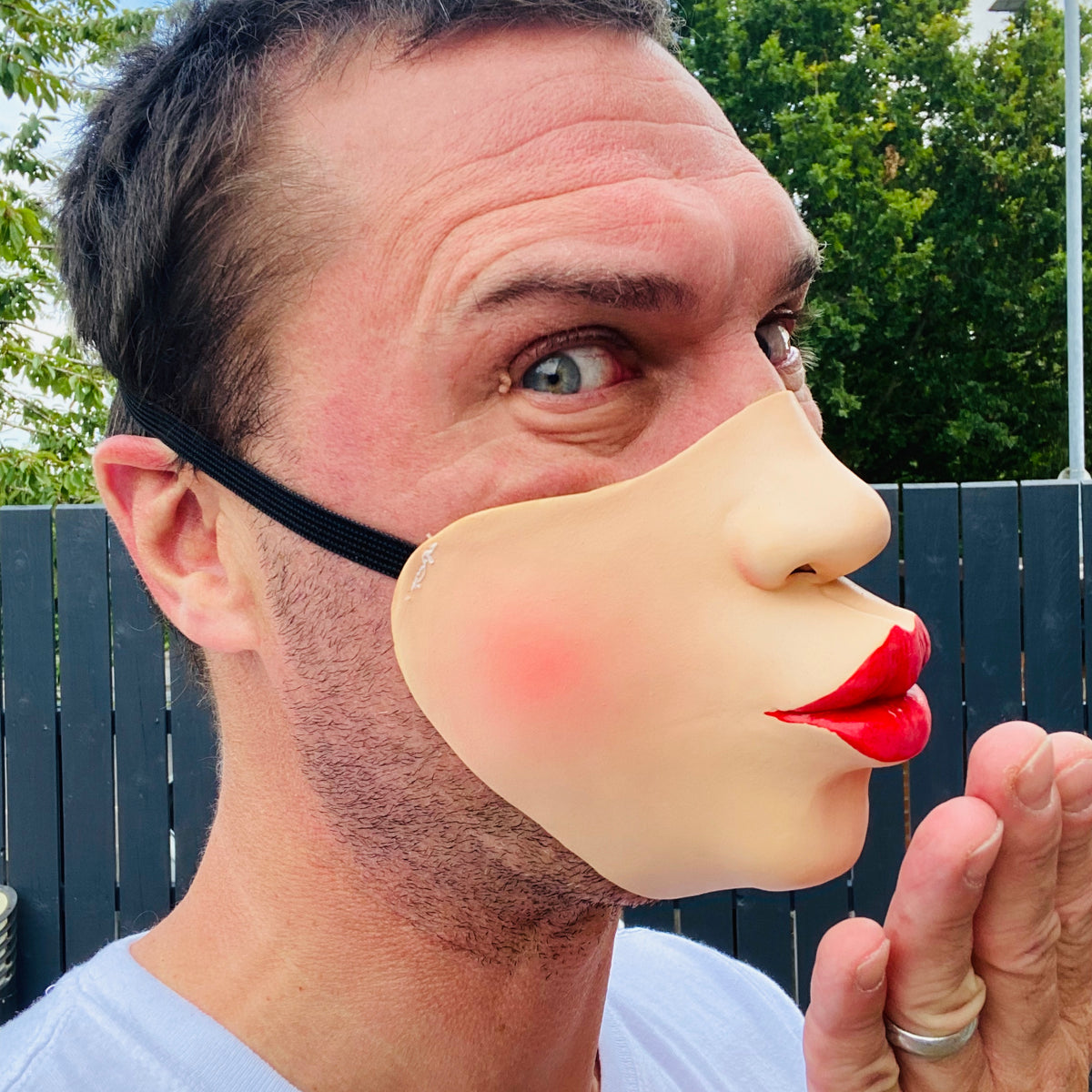 Jagger Lips Half Mask