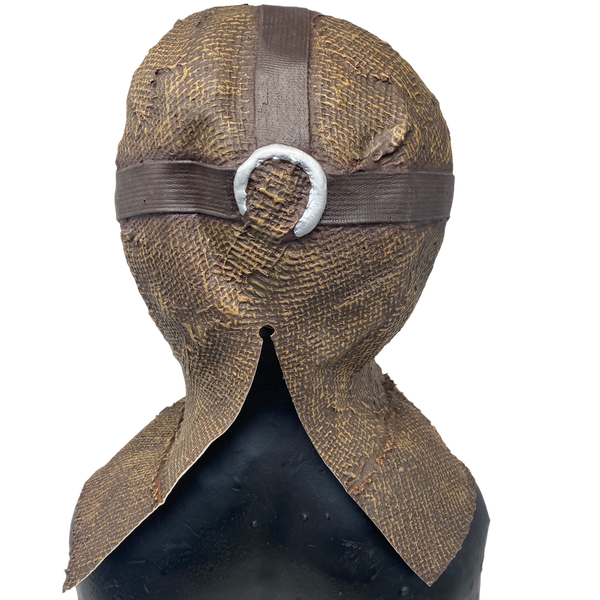 Vogelscheuchenmaske „Corn Creeper“ aus Latex mit befestigter Hockeymaske
