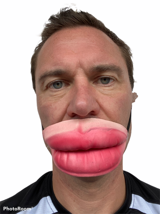 Big Lips Half Face Mask