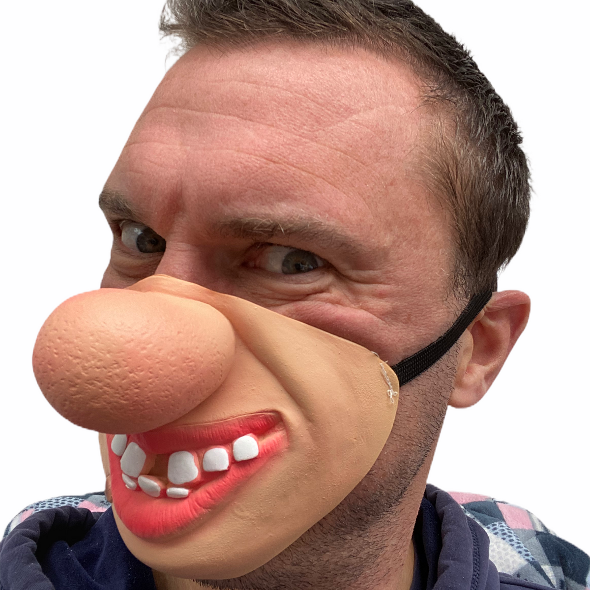 Big Nose Clown Half Face Mask