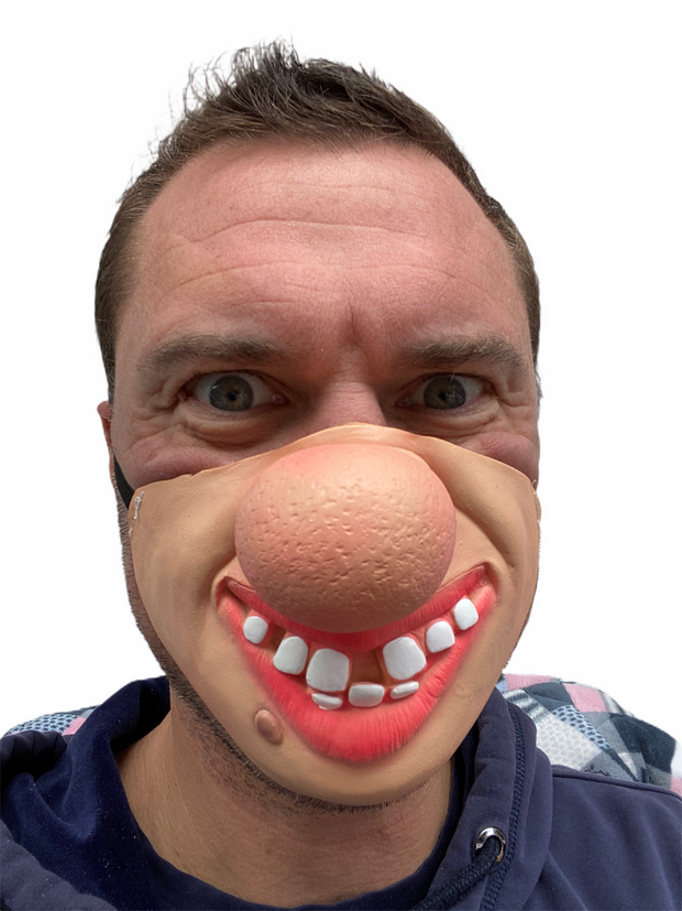 Big Nose Clown Half Face Mask