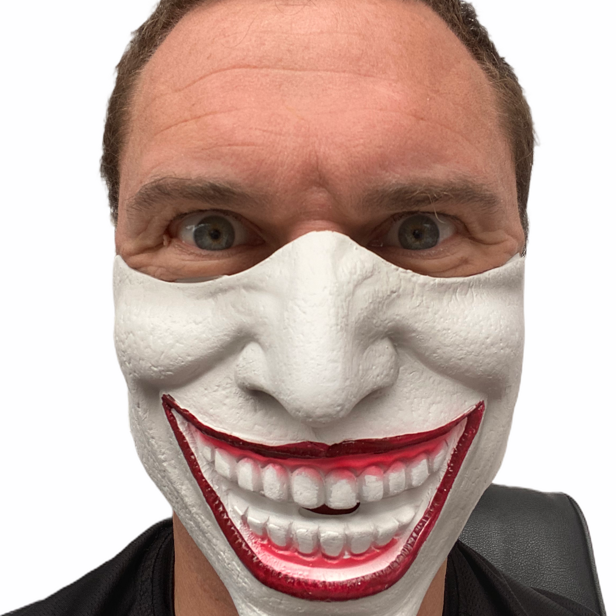 Half Face Joker Villain Mask